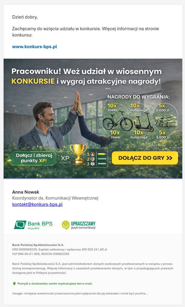 Phishing Krok 1 - E-mail