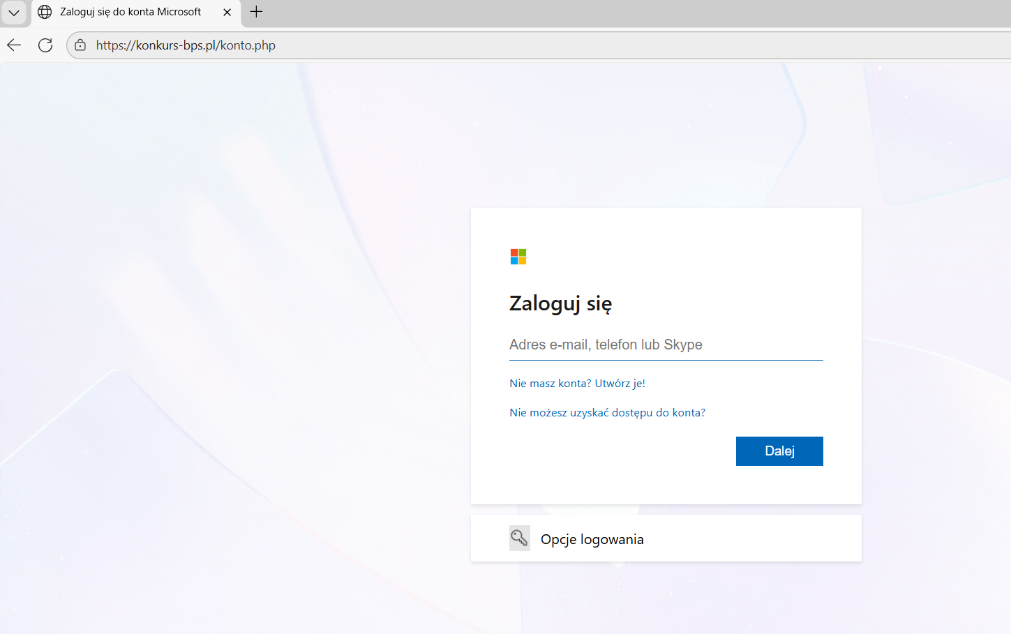 Phishing Krok 4 - Zakończenie